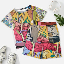 Charger l'image dans la galerie, Impression des multi-images Grande taille Ensemble ensemble short t shirt femme NTZ personnalisé avec photo logo texte motif