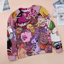 Charger l'image dans la galerie, Sweatshirt col rond  femme / Sweat manche raglan RHDEC2 personnalisé avec photo logo texte motif
