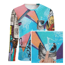 Charger l'image dans la galerie, Sweatshirt chemise tee shirt à manches longues homme avec poche ELREV2 personnalisé avec photo logo texte motif (Impression des multi-images)