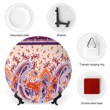 Charger l'image dans la galerie, Assiette decorative porcelaine personnalisé avec photo logo texte motif