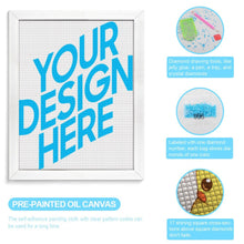 Charger l'image dans la galerie, Peinture diamant version verticale (cadre intérieur et carré) personnalisé