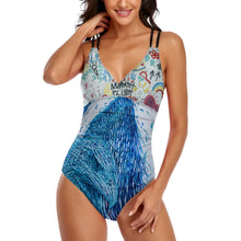 Charger l'image dans la galerie, Maillot de bain 1 pièce femme LT3154 personnalisé avec photo texte (conception multi-images)