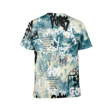 Charger l'image dans la galerie, T-shirt tee shirt manches courtes entièrement imprimé pour hommes personnalisé avec photo et texte