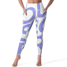 Charger l'image dans la galerie, Pantalon yoga taille haute / Legging sport femme avec deux poches CE003 personnalisé avec photo logo texte motif