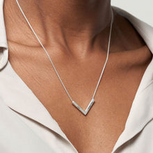 Charger l'image dans la galerie, Collier barre à angle droit en argent sterling 925 pour femme homme X0046 gravure personnalisé avec votre prénom texte