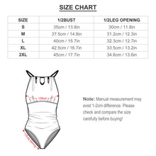 Charger l'image dans la galerie, Maillot de bain une pièce à lacets et col licou pour femme personnalisé avec photo motif texte (conception une image)