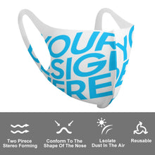Charger l'image dans la galerie, Masque anti-poussière réutilisable adulte personnalisé avec photo logo motif texte