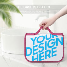 Charger l'image dans la galerie, Trousses de toilette / sac de lavage luxe voyage en toile personnalisé avec photo logo motif texte