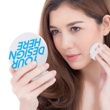 Charger l'image dans la galerie, Boîte à coussin d'air de forme ronde personnalisée avec texte motif logo image