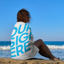 Charger l'image dans la galerie, Serviette de plage / serviette de bain personnalisée avec photo prénom texte logo