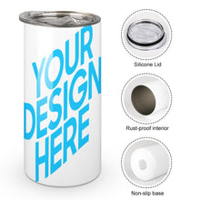 Charger l'image dans la galerie, Gourde en acier inoxydable / Tasse à eau avec bec push-pull personnalisé avec image et photo texte