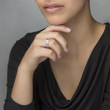 Charger l'image dans la galerie, Bague "Double Name" argent sterling avec deux Prénoms personnalisée avec lettres nom texte