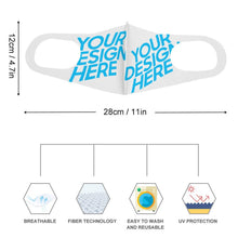 Charger l'image dans la galerie, Masque anti-poussière enfant personnalisé avec photo logo motif texte