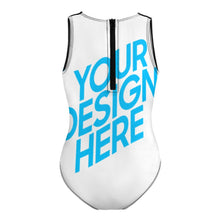 Charger l'image dans la galerie, Maillot de bain une pièce pour filles avec fermeture éclair NT032 personnalisé et design avec prénom photo