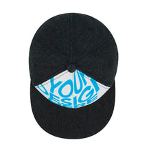 Charger l'image dans la galerie, FS0809009 Casquette de baseball personnalisée en caoutchouc plat noir pour adulte