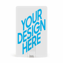 Charger l'image dans la galerie, Clé USB disque U en forme de carte personnalisé avec photo prénom texte