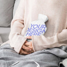 Charger l'image dans la galerie, Bouillotte originale avec couvercle 26.5 X 15.3cm personnalisée avec photos prénoms texte