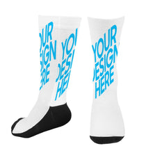 Charger l'image dans la galerie, Chaussettes longues en coton à fond noir FS0808003 Personnalisé