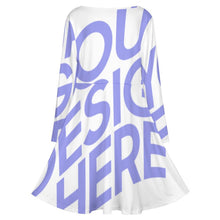 Charger l'image dans la galerie, Robe personnalisée Femme oversize / Robe personnalisable col V B829 impression avec prénom photo logo (image unique)