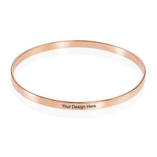 Charger l'image dans la galerie, Bracelet sculpté simple pour femmes / hommes S0025 gravure personnalisé avec texte prénom