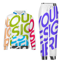 Charger l'image dans la galerie, Ensemble sweat-shirt A5TZ pour femme et homme personnalisée avec prénom motif texte (conception multi-images)