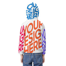 Charger l'image dans la galerie, Sweat à capuche / pull à capuche pour enfants personnalisé avec photo image text (Conception multi-images)