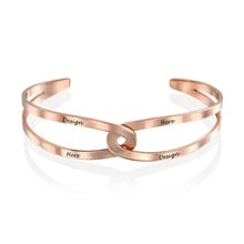 Charger l'image dans la galerie, Femmes / hommes bracelet d'épissure à la mode S0011 gravure personnalisé avec texte nom