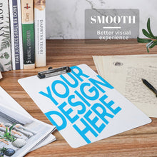 Charger l'image dans la galerie, Presse-papiers en acrylique A4 Papeterie Étanche Fichier Conseil Clip Dossier Attelle personnalisé avec photo logo texte motif