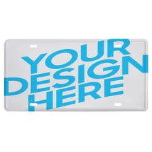 Charger l'image dans la galerie, Plaque d'immatriculation de voiture en fer (15×30cm) Personnalisé avec image et texte