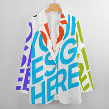 Charger l'image dans la galerie, Tailleurs costume chic originale femme personnalisée avec photo motif logo texte (conception multi-images)