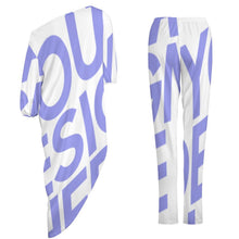 Charger l'image dans la galerie, Ensemble de chemise à épaules dénudées 2 pièces femme chic VTZ personnalisé avec photo logo texte motif