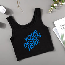 Charger l'image dans la galerie, Gilet à col en U femme coton A-010 Personnalisé avec photo et texte