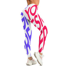 Charger l'image dans la galerie, pantalon de yoga pour femme legging sport SY010 personnalisé avec texte motif photo (conception multi-images)