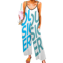 Charger l'image dans la galerie, Jumpsuit combinaison salopette femme LTY007 personnalisée avec photo image logo texte motif (impression des multi-images)