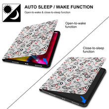Charger l'image dans la galerie, Étui coque de protection iPad (modèle des livres) personnalisé avec photo logo motif texte