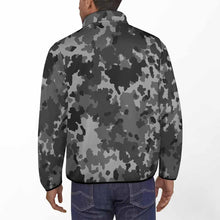 Charger l'image dans la galerie, Sweat à capuche ample d'hiver avec boutons col montant homme personnalisée avec photo texte motif logo (impression complète Une Image)