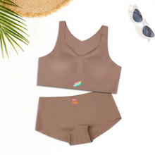 Charger l'image dans la galerie, Ensemble Sous-Vêtements / Soutien-Gorge Sans Couture Pour Femmes WH021 Personnalisée Impression Intermédiaire Multi-Image Avec Texte Motif Logo Photo