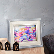 Charger l'image dans la galerie, Cadre photo en bois Naturel (version horizontale) personnalisé avec photo logo texte motif