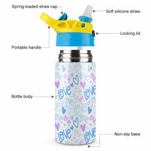 Charger l'image dans la galerie, Petite gourde pour enfant / Gourde Pop-up personnalisé avec votre photo logo prénom