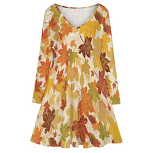 Charger l'image dans la galerie, Impression des multi-images Grande taille Robe personnalisée Femme à manches longues / Robe personnalisable col V B829 impression avec prénom photo logo