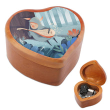 Charger l'image dans la galerie, Boîte à musique en bois personnalisée avec prénom photo motif texte logo