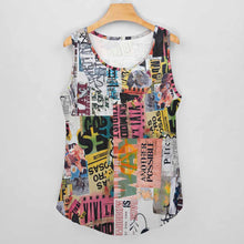 Charger l'image dans la galerie, Impression d’image unique Gilet sans manche col rond femme BCT personnalisé avec image logo texte motif