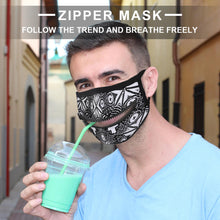 Charger l'image dans la galerie, Masque avec une fermeture éclair JJ0521165 impression personnalisé avec photo logo motif texte