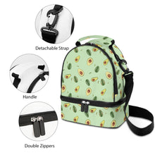 Charger l'image dans la galerie, Sac à repas / Sac double compartiment personnalisé avec photo logo texte motif (Impression d’image unique)