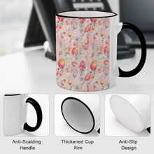 Charger l'image dans la galerie, Mug / Tasse en céramique avec poignée noir personnalisé avec photo logo texte motif