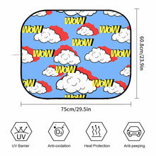 Charger l'image dans la galerie, Pare-soleil de Voiture Pliable en Verre de Pare-brise (Une Paire) QC1104037 Personnalisé avec Texte Photo Image Logo
