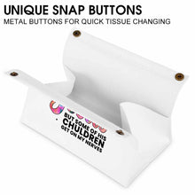 Charger l'image dans la galerie, Boite à mouchoir en cuir PU / porte mouchoir personnalisé avec photo texte motif logo