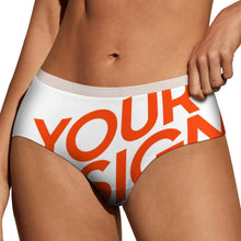 Charger l'image dans la galerie, Culotte Slip de qualité confortable pour femmes B499 personnalisé avec photo logo texte motif (impression des multi-images)
