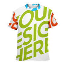 Charger l'image dans la galerie, T-shirt à manches courtes pour garçons et filles, personnalisé avec photo texte motif (conception multi-images)
