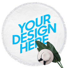Charger l'image dans la galerie, Serviette de plage personnalisée à franges rondes